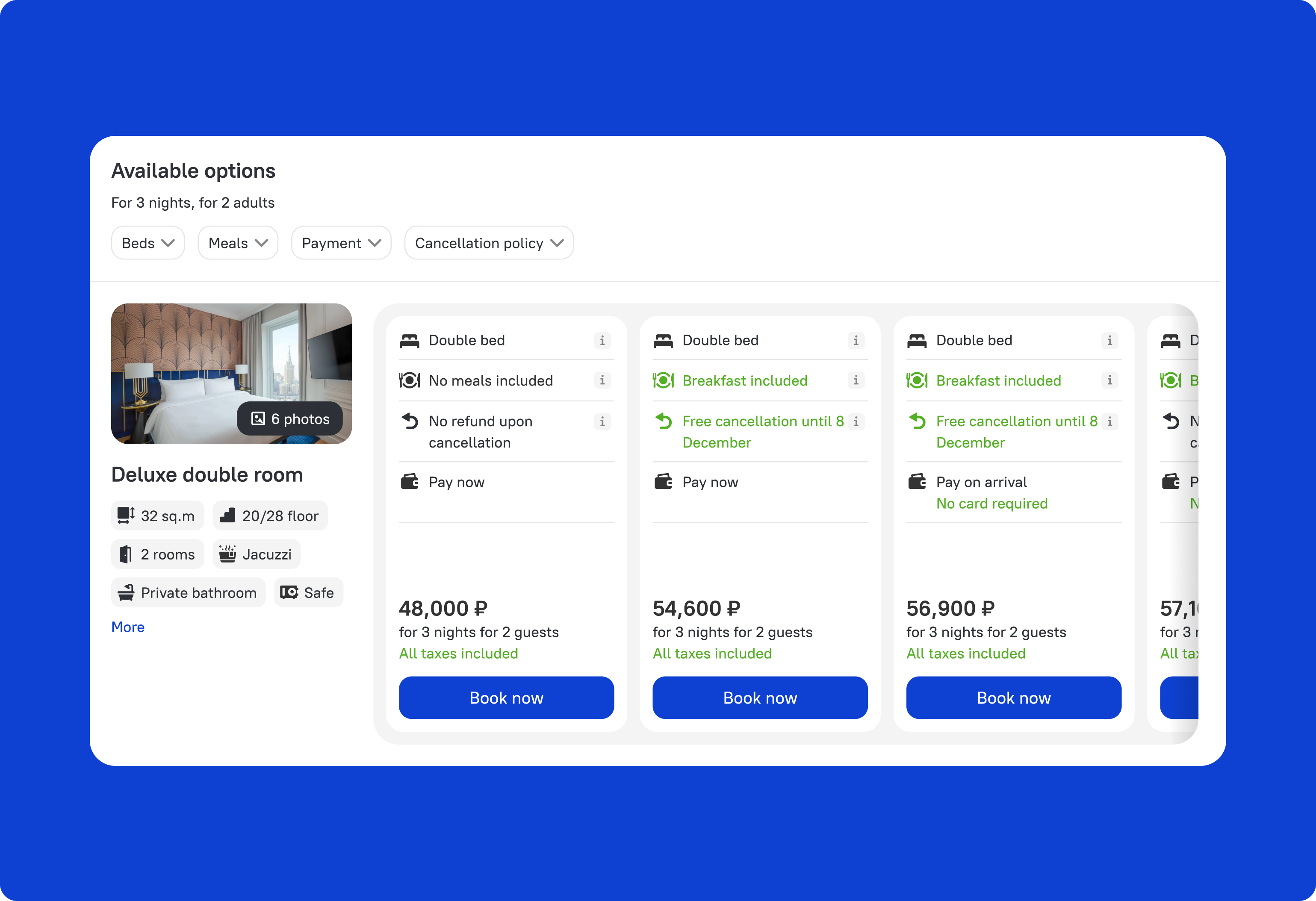 Hotel and apartments page redesign — Ostrovok.ru